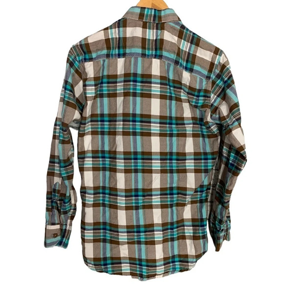 Allen Solly Men’s Plaid Button Front Short Size Medium Casual Nottingham England - Picture 2 of 11